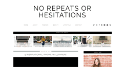 Desktop Screenshot of norepeatsorhesitations.com
